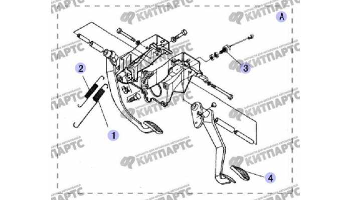 Педаль тормоза, сцепления Great Wall Safe (SUV G5)