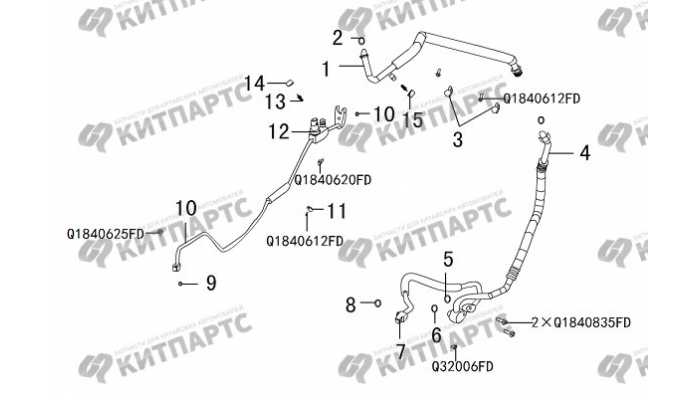 Трубки кондиционера Great Wall Hover H3 New